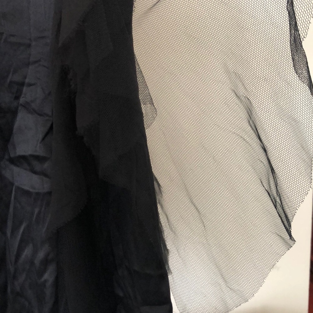 Beautiful Cache Skirt With Sheer & Mesh Flail-Outs - image 5